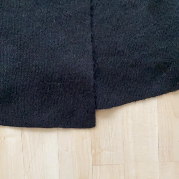 EUC wool cardigan- draped front and collar-1 button closure- Adrienne Vittadini - Picture 8 of 12